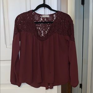 Maroon blouse